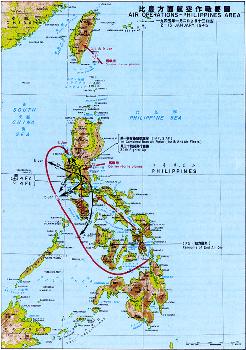 Plate No. 109, Air Operations-Philippines Area, 2-13 January 1945